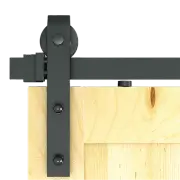 Randy & Travis Machinery Black Sliding Barn Door Hardware 1.8M