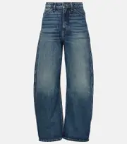 [Nili Lotan] Nili Lotan Otis high-rise barrel-leg jeans 27 blue