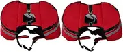 Ipetboom 2pcs Portable Travel Strap Lightweight Training Camping Back Breathable Small Approved Back- with Saddlebag- Harness Wear Sports S Bag Outdoor Size Carrier Dogs Shoulder Doggy