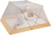 Mosquito Net Foldable Mosquito Net, Foldable Portable Garden Mosquito Net, Free-Installation of Mosquito Net (Color : Yellow, Size : 80x190x80cm)