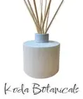 Round REED DIFFUSER GLASSWARE Matt White Glass w/ White Lid 200ml DECOR