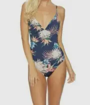 NWT $189 Splendid Womens Size M Off Tropic Removable Soft Cup One Piece Swimsuit