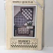 Simply Quilts 2 Quilt Pattern Mumm's the Word 30" x 30" Easy