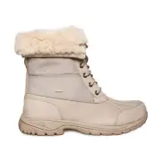 UGG BUTTE MONO PUTTY LEATHER WOOL WATERPROOF SNOW MEN'S BOOTS SIZE US 8.5 NEW