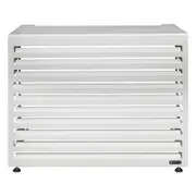Outdoor Aluminium Horizontal White Small Air Conditioning Cover