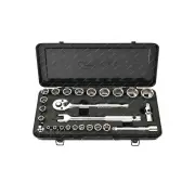 26 Pcs of PK Tool Socket Set - 1/4" & 3/8" Drive 72T 6 Point Metric Hex Sockets