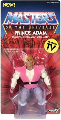 Masters of the Universe ~ VINTAGE-STYLE PRINCE ADAM ACTION FIGURE ~ MOTU SUPER 7