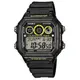 【CASIO】十年之旅方款膠帶電子錶-黑X黃 (AE-1300WH-1A) (10折)