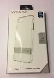 Body Glove Elevate Series Case, Apple iPhone 8+/7+/6S+/6+, Clear with Kickstand