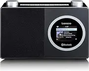 Lenco A003244 DIR 70 - Portable Internet Radio - DAB + Radio Retro Digital Radio - WiFi Bluetooth - 2.4 Inch Colour Screen - 3WattRMS-4Station Memory App Control viaAirMusic Black