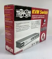 NEW Tripp-Lite B022-004-R 4-Port KVM Switch