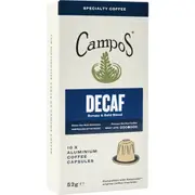 Campos Decaf Coffee Capsules Syrupy & Bold Blend 10 pack
