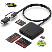 Memory Card Reader, BENFEI 4in1 USB 3.0 and USB-C to SD Micro SD MS CF Card Re..