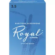 Rico Royal RLB1035 Baritone Saxophone Filed Reeds Strength 3.5 Box of 10