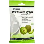 Hager Pharma Xylitol Dry Mouth Drops with Sugarless Melon Natural Flavor 2 oz