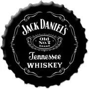jack daniels whiskey 35 cm bottle top tin metal sign MAN CAVE brand new