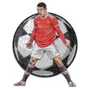 100 Piece Jigsaw Puzzle Game Wooden Cristiano Ronaldo For Kids