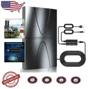 1600 Miles Indoor/Outdoor TV Antenna - Effortless 360° Reception with Amplifier