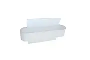 DUBAIG Wall Light Interior Surface Mounted 6W Rectangular Curved Matte White 3000K 460LM