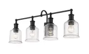 Bryant 4-Light Bathroom Vanity Light In Matte Black