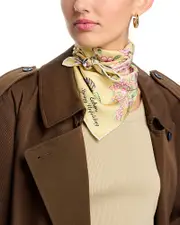 Echo Spring Unfolding Silk Square Scarf