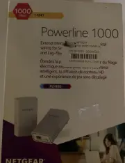 NETGEAR Powerline 1000 Mbps, 1 Gigabit Port (PL1000-100PAS) New Open Box