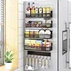 NestHub Magnetic Spice Rack for Refrigerator, 5 Pack Magnetic Shelf, Moveable...