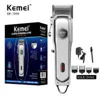 在飛比找蝦皮購物優惠-KEMEI 科美全金屬專業理髮剪充電式理髮器男士電動理髮器鬍