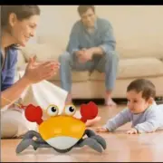 Baby Crab 2 In One Clockwork Walking Play Along Toy Water Buddy blue/orange