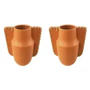 2x Urban Ainsley 31cm Ceramic Plant/Flower Vase Home Display Pot Large Peach