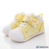 在飛比找Yahoo奇摩購物中心優惠-日本Moonstar月星頂級童鞋赤子心系列高筒檸檬圖案學步鞋