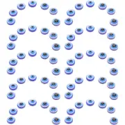 100 Pcs Eye Evil Beads Flat Charms Bulk DIY Crafts Practical