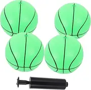 Sosoport 1 Set Luminous Basketball for Glow Dark Inflatable Balls with Pump for Playground Sports Entertainment Fun for Beach and Garden Play