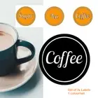 SUGAR - TEA - COFFEE Labels for Container Jar Can Canister Pantry Kitchen Decals