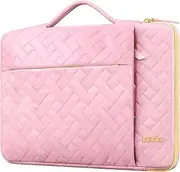 [Lacdo] 360° Protective 15-15.6 Inch Laptop Sleeve Case for Acer HP Dell ASUS Laptop, Acer Aspire 15, HP Pavilion/Envy 15, Dell Inspiron 15, ThinkPad/IdeaPad 15, ASUS Zenbook Computer Bag, Sakura Pink
