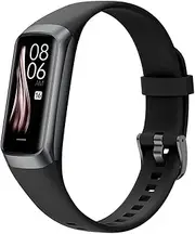 C60 Smart Activity Tracker,1.1' Amoled Ultra-Thin Fitness Band with Sleep Monitor,25+ Sport Modes with Step Count and Calorie for Women Men and IP67 Waterproof for Andorid iOS,Black