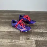 Saucony Womens Spitfire Running Shoes Purple/ Pink S19018-1 6.5 New With Spikes