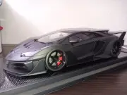 1/18 T&P Lamborghini Aventador Liberty Walk 3.0 Matte Black/Carbon Base#00/40