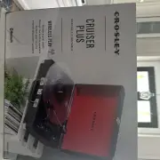 Crosley CR8005F-BK Cruiser Plus Vintage 3-Speed Bluetooth in/Out Suitcase Tur...