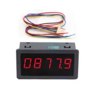 5166FR Frequency Meter 5-Digit Red Tachometer Switch Speed Counter DC 5V/12V/24V