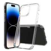 For Apple iPhone 14 Pro Max Transparent Hard Shel Slim Polycarbonate Case Cover (Clear)