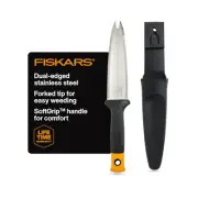 Fiskars Hori Hori Garden Knife with Sheath, Multi-Purpose Heavy Duty Gardenin...