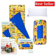 Comfortable Roll-Up Kids Nap Mat with Hook & Loop Closure 50x20 for Daycare