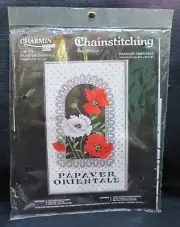 Janlynn Charmin "Papaver Orientale" Chainstitching Kit No. 35-213