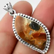 Natural Tabu Jasper 925 Sterling Silver Pendant Jewelry P-1052