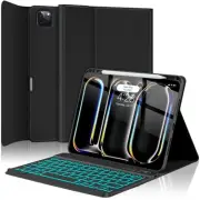 for iPad Pro 11 Inch (M4) 2024 Case with Keyboard, Magnetic Detachable - 7 Co...