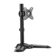 Brateck Single Monitor Premium Articulating Aliminum Monitor Stand Fit Most 17'-32' Monitor Up to 8kg per screen VESA 75x75/100x100