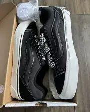 VANS Knu Skool Vlt Lx VN0007QDBA51 Suede Black / Charcoal - Ultracush - Mens 11