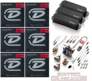 EMG SX SET BLACK 3 ACTIVE SINGLE COIL PICKUPS FOR STRAT & WIRING (6 STRING SETS)