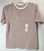 Wonder Nation Boys Striped TShirt Husky Size Large 10-12 Short Sleeve Tee NEW